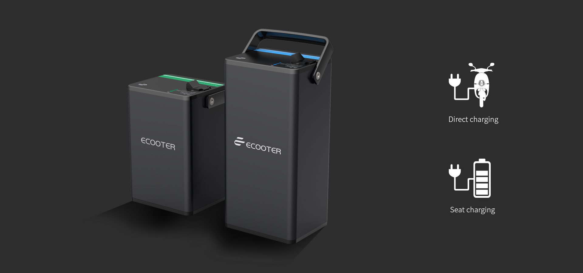 Ecooter E2 Front Elektroroller Akku