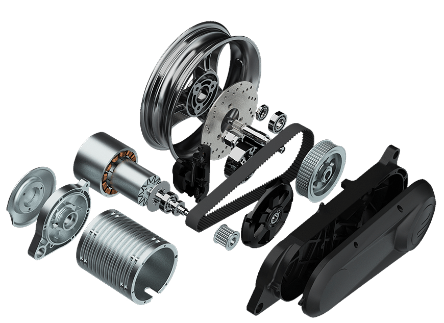 Ecooter E2 Front Elektroroller Elektromotor