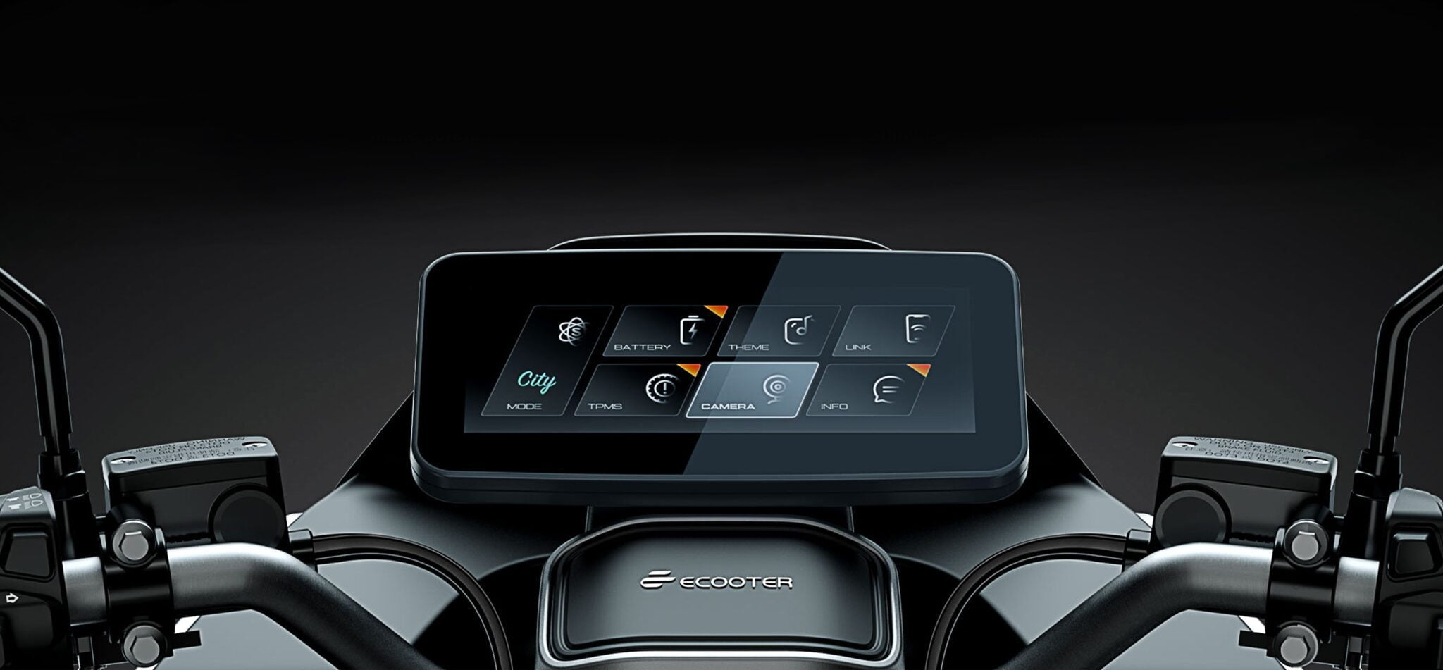 Ecooter E5 Elektroroller Etrix Grey Display Panel