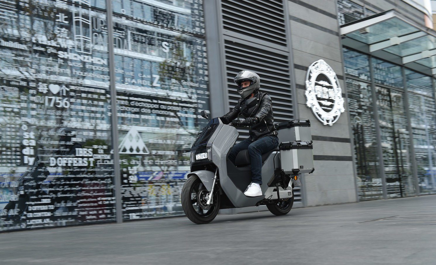 Ecooter E5 Elektroroller Etrix Grey Stadt Zuerich