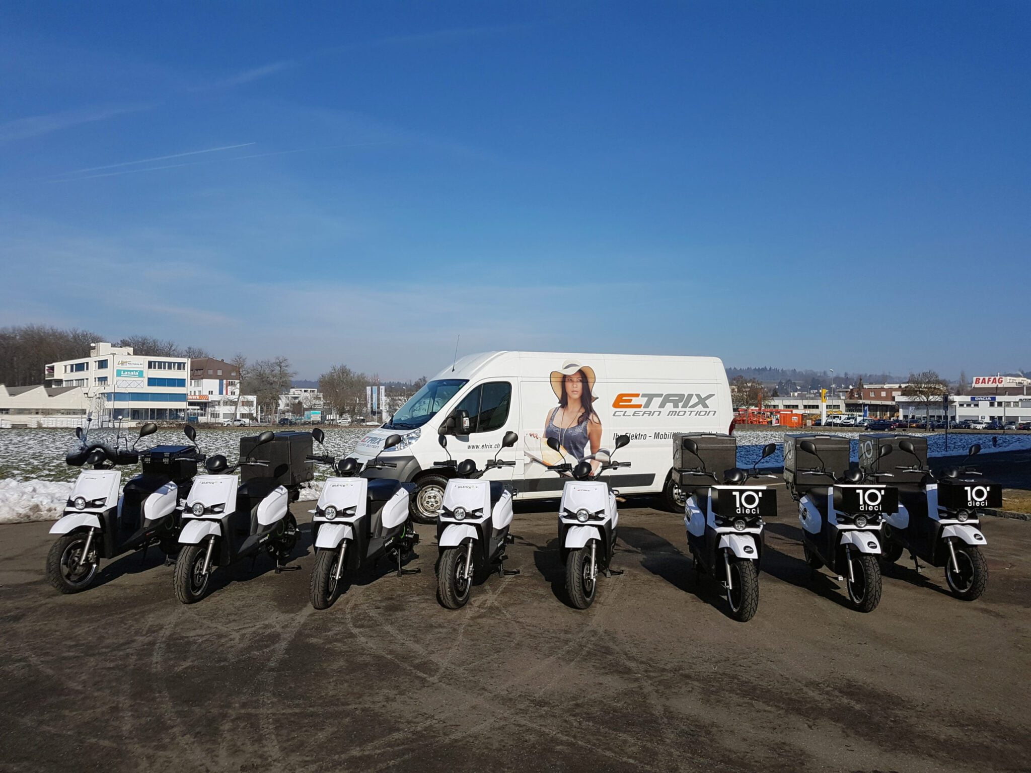 Etrix Servicewagen Ersatzteile Elektroroller S02