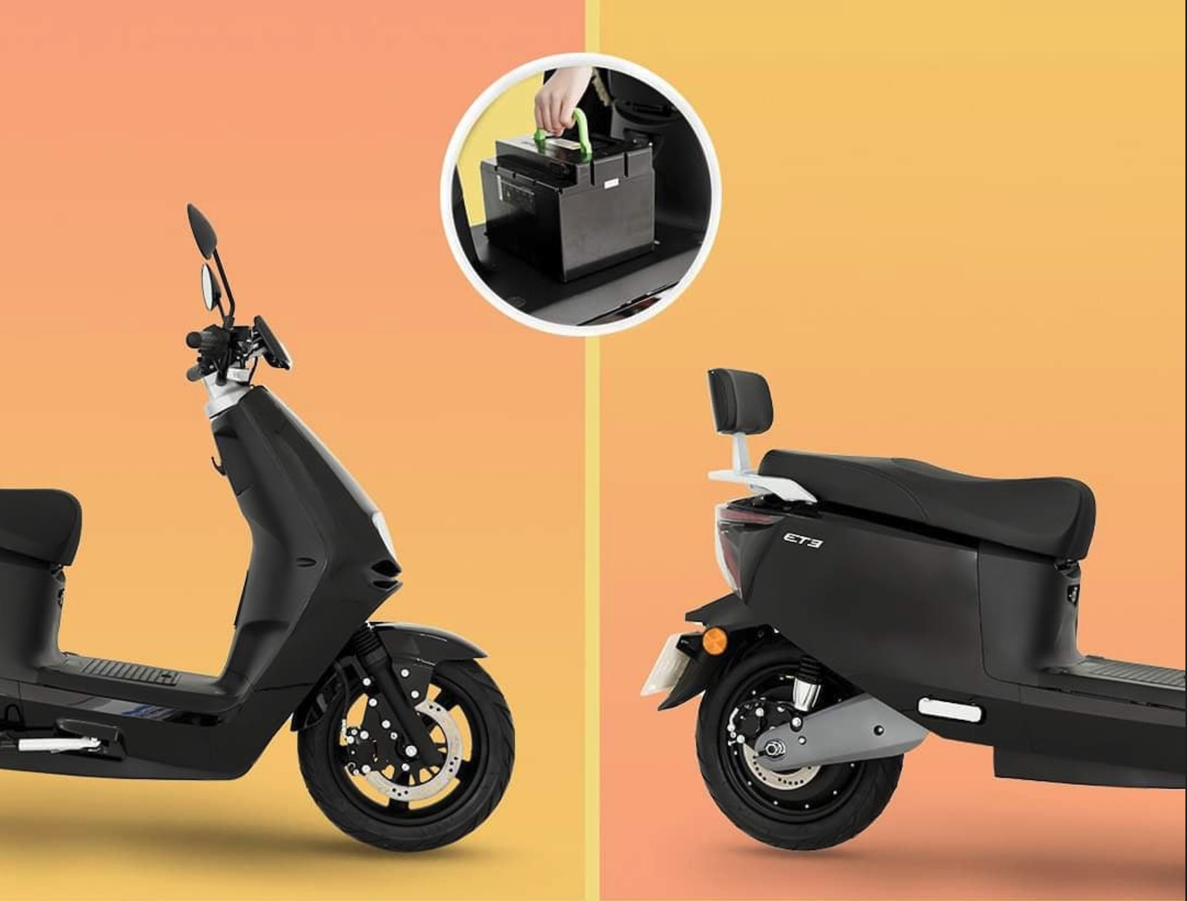 Neu Ecooter Et3 Akku Elektroroller Etrix